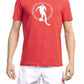 Red Cotton Men T-Shirt