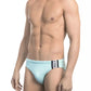 Light Blue Polyamide Men Swimwear