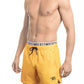 Orange Polyester Men Swim Short