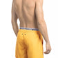 Orange Polyester Men Swim Short