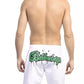 White Polyester Men Swim Short