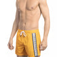 Orange Polyamide Men Swim Short