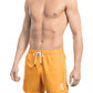 Orange Polyester Mens Swim Short