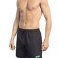 Black Polyester Men Swim Short