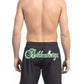 Black Polyester Men Swim Short