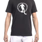 Black Cotton Men T-Shirt