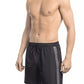 Black Polyester Men Swim Short