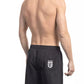 Black Polyester Men Swim Short