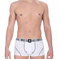 White Cotton Men Underwear Trunk Twin Pack