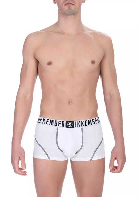 White Cotton Men's Trunk Pair