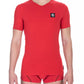 Red Cotton Men T-Shirt