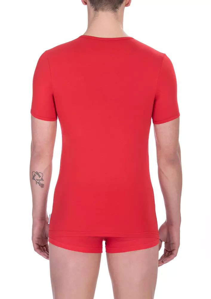 Red Cotton Men's T-Shirt