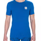 Blue Cotton Men T-Shirt