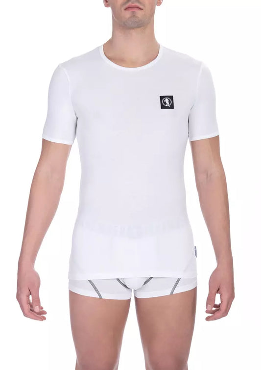 White Cotton Men's T-Shirt