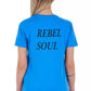 Light Blue Cotton Women T-Shirt