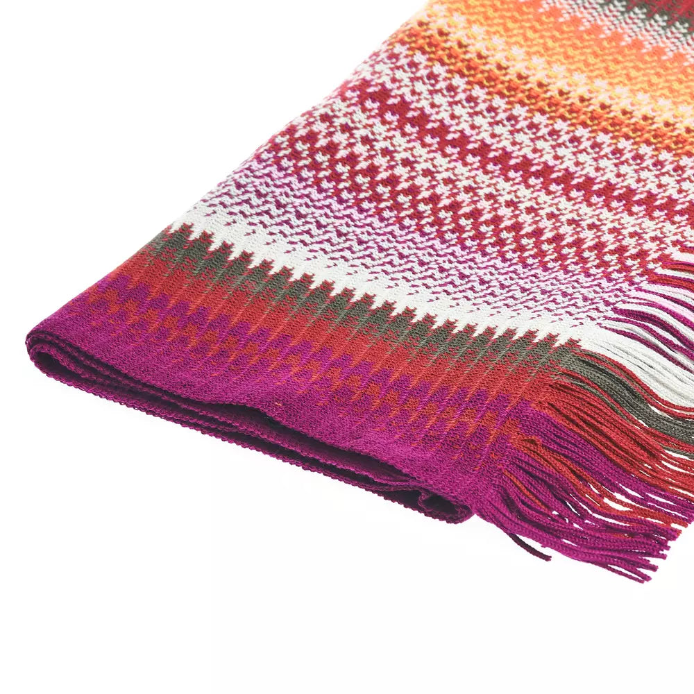 Multicolor Wool Men Scarf