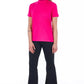 Pink Cotton Women T-Shirt