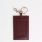 Brown Leather Men Keychain