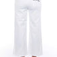 White Cotton Women Trouser