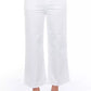 White Cotton Women Trouser