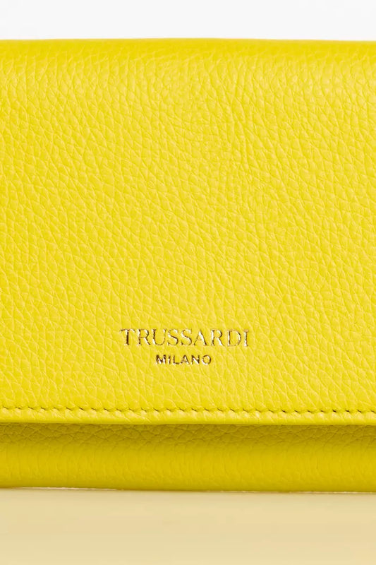 Yellow Leather Women Wallet