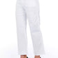 White Cotton Women Trouser