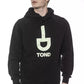 Black Cotton Men Sweater