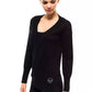 Black Wool Women Sweater