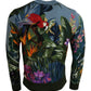 Jungle Embroidered Wool-Silk Sweater