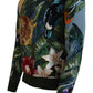 Jungle Embroidered Wool-Silk Sweater