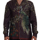 Elegant Silk Satin Men's Pajama Style Shirt