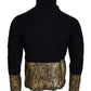 Stunning Black and Gold Crewneck Sweater