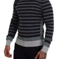 Elegant Striped Wool Crewneck Sweater