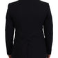 Elegant Black Silk-Lined Evening Blazer