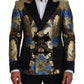 Gold Lurex Double Breasted Jacket Blazer