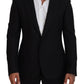 Elegant Single-Breasted Wool Blend Blazer