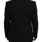 Sicilian Style Black Single Breasted Blazer