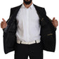 Sicilian Style Black Single Breasted Blazer