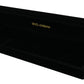 Black Velvet Logo Plaque Storage Bracelet Jewelry Box