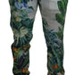 Multicolor Silk Statement Pants