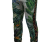 Multicolor Silk Statement Pants