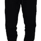 Elegant Black Cotton Jogger Pants