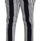 Elegant Striped Cotton Pants for Men