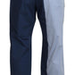 Elegant Blue Cotton Blend Pants for Men