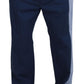 Elegant Blue Cotton Blend Pants for Men