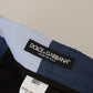 Elegant Blue Cotton Blend Pants for Men