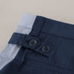 Elegant Blue Cotton Blend Pants for Men