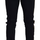 Elegant Black Wool-Blend Trousers