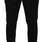 Elegant Black Virgin Wool Trousers