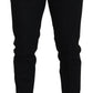 Elegant Black Wool-Blend Trousers